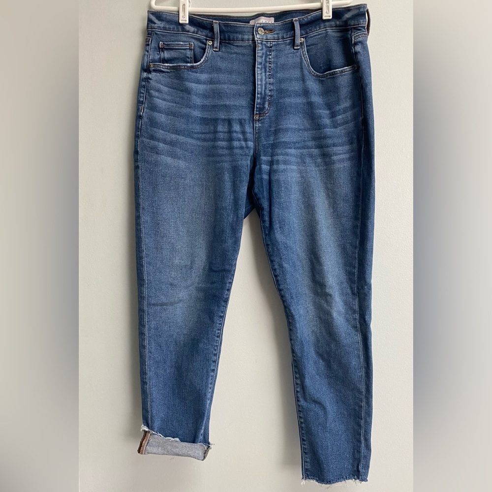 LOFT ANKLE/CROPPED JEANS - SIZE 14/32